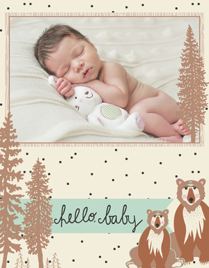 Woodland Baby Boy by Bonnie Christine Woodland Baby Boy by Bonnie Christine