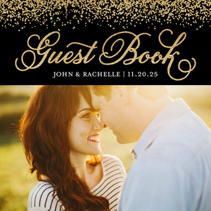 Glittered Guest Book Glittered Guest Book