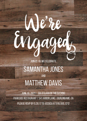 Wood Engagement Dinner Wood Engagement Dinner