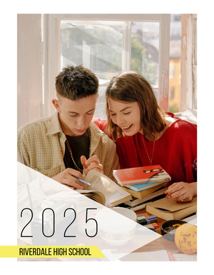 Kindergarten to High School Simple Modern Yearbook Kindergarten to High School Simple Modern Yearbook