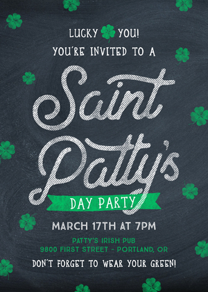 St. Patrick's Day Chalkboard St. Patrick's Day Chalkboard
