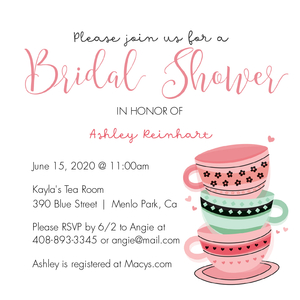 Tea Party Bridal Shower Tea Party Bridal Shower