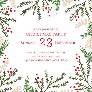 Christmas Foliage Party Christmas Foliage Party