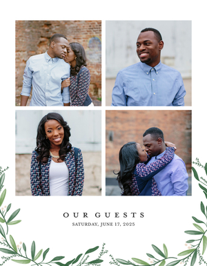 Wedding Greenery Guest Book Wedding Greenery Guest Book