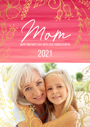 Floral Happy Mother's Day Floral Happy Mother's Day