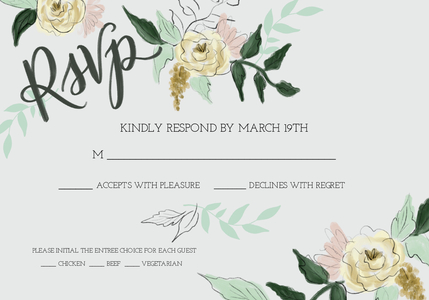 Hand-drawn Wedding Florals by Lily & Val Hand-drawn Wedding Florals by Lily & Val