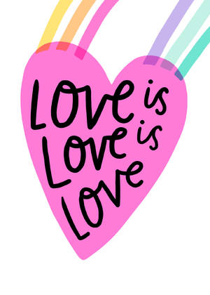 Love is Love Friendship Card By Hello!Lucky Love is Love Friendship Card By Hello!Lucky