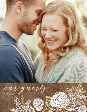Rustic Chic Wedding Guest Book Rustic Chic Wedding Guest Book