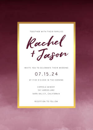 Burgundy Ombre Wedding Burgundy Ombre Wedding