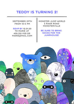 Monster Invitation by Laura Blythman Monster Invitation by Laura Blythman