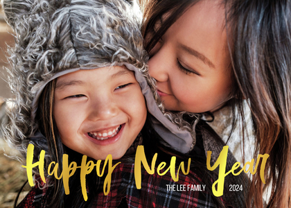Hand-lettered Happy New Year Hand-lettered Happy New Year