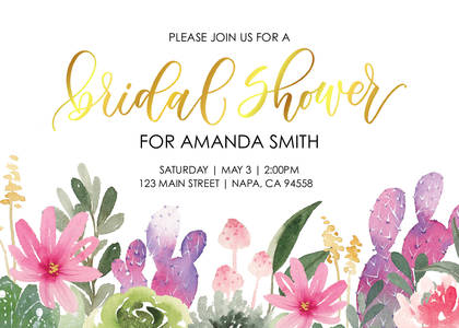 Sweet Cactus Bridal Shower by Jeshypark Sweet Cactus Bridal Shower by Jeshypark