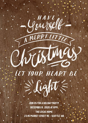 Rustic Holiday Invitation Rustic Holiday Invitation