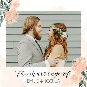 Peach Florals Wedding by the Pigeon Letters Peach Florals Wedding by the Pigeon Letters