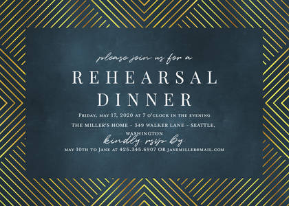 Rehearsal Dinner Frame Rehearsal Dinner Frame