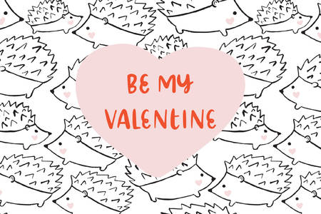 Hedgie Valentine's Day by Black Lamb Studio Hedgie Valentine's Day by Black Lamb Studio