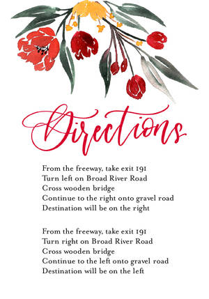 Red Watercolor Wedding by the Pigeon Letters Red Watercolor Wedding by the Pigeon Letters