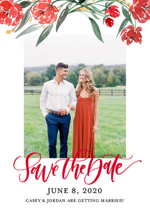 Red Watercolor Wedding by the Pigeon Letters Red Watercolor Wedding by the Pigeon Letters