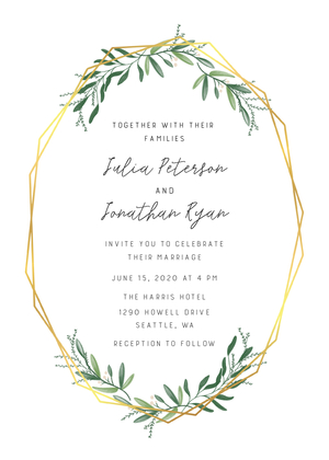Greenery Geo Wedding Greenery Geo Wedding