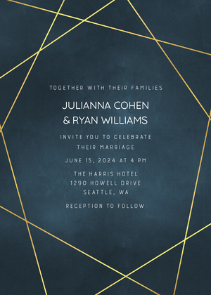Geometric Navy Wedding Geometric Navy Wedding