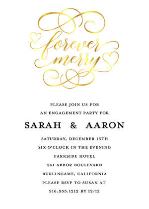 Forever Merry Engagement Party Forever Merry Engagement Party