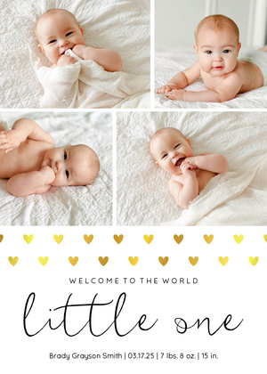 Welcome Little One Hearts Welcome Little One Hearts