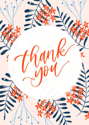 Floral Thank You by the Pigeon Letters Floral Thank You by the Pigeon Letters