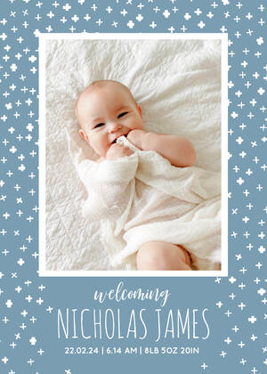 Blue Sky Baby Announcement by Cathy Nordstrom Blue Sky Baby Announcement by Cathy Nordstrom