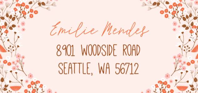 Autumn Floral Baby Announcement by Cathy Nordstrom Autumn Floral Baby Announcement by Cathy Nordstrom