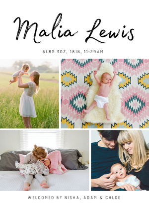 Script Font Baby Collage Script Font Baby Collage