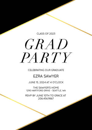 Bold Geometrical Graduation Party Bold Geometrical Graduation Party