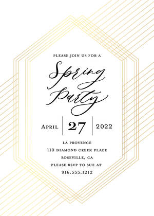 Metallic Modern Spring Party Metallic Modern Spring Party