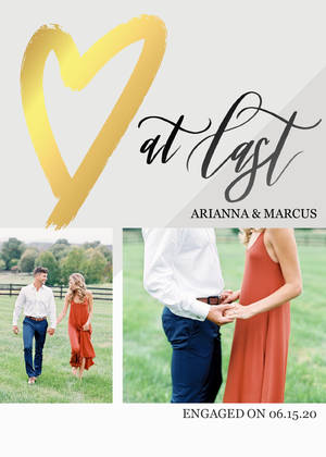 Hand Lettered Engagement Announcement Hand Lettered Engagement Announcement