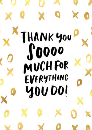 Foil Thank You by Hello!Lucky Foil Thank You by Hello!Lucky