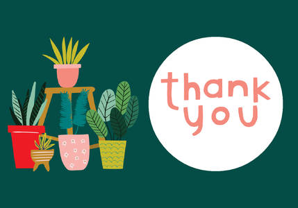 Plant Thank You by Black Lamb Studio Plant Thank You by Black Lamb Studio