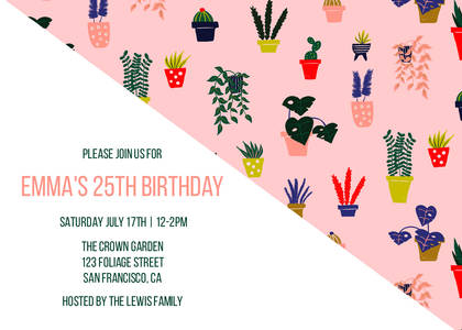 Plant Birthday Party by Black Lamb Studio Plant Birthday Party by Black Lamb Studio