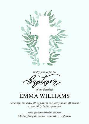 Greenery Foliage Baptism Greenery Foliage Baptism