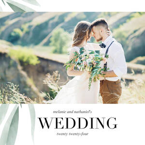 Watercolor Greenery Wedding Calendar Watercolor Greenery Wedding Calendar