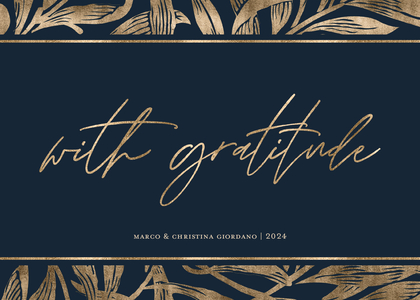 Hand-written Foliage With Gratitude Hand-written Foliage With Gratitude