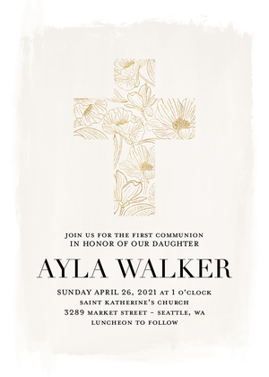 Floral Cross Communion Floral Cross Communion