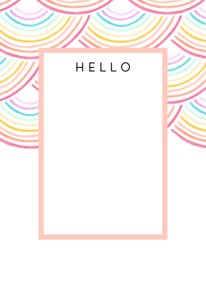 Colorful Notecard Colorful Notecard