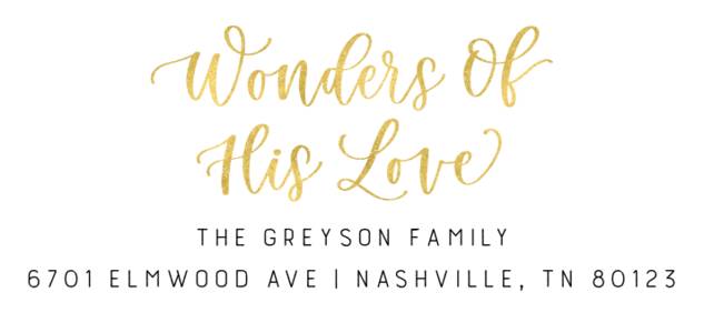 Wonders of His Love by Letters by Shells Wonders of His Love by Letters by Shells