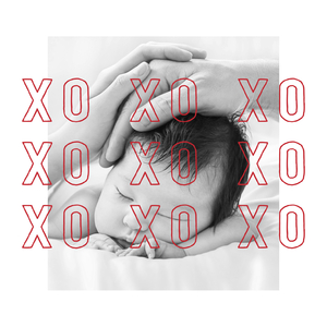 Modern XO XO XO Folded Photo Card Modern XO XO XO Folded Photo Card