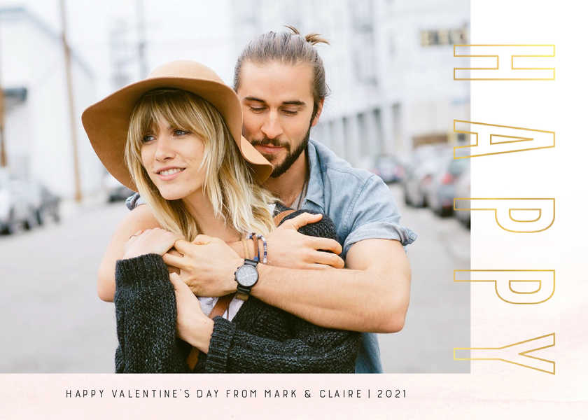 Modern Asymmetrical Happy Valentines's Day Modern Asymmetrical Happy Valentines's Day
