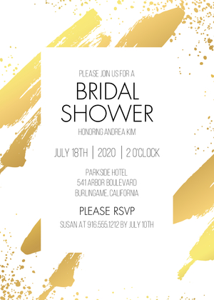 Bold Painted Bridal Shower Bold Painted Bridal Shower