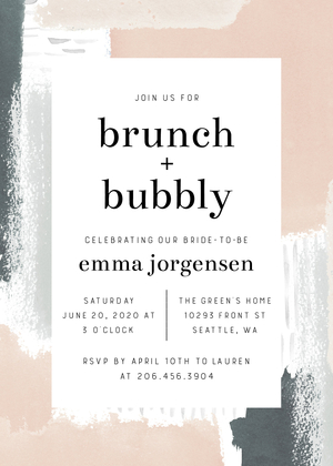 Abstract Painted Bridal Shower Abstract Painted Bridal Shower