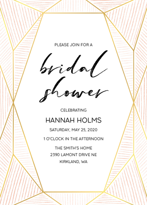 Geometric Frame Bridal Shower Geometric Frame Bridal Shower
