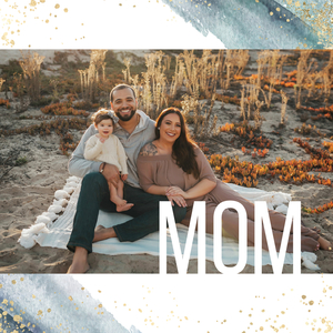 Watercolor Blue Mother's Day Watercolor Blue Mother's Day