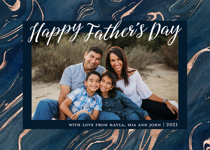 Blue Marbled Father's Day Blue Marbled Father's Day
