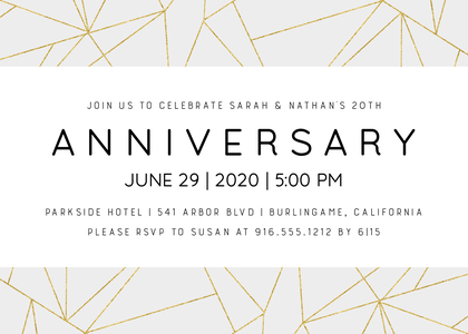 Modern Geometric Anniversary Modern Geometric Anniversary